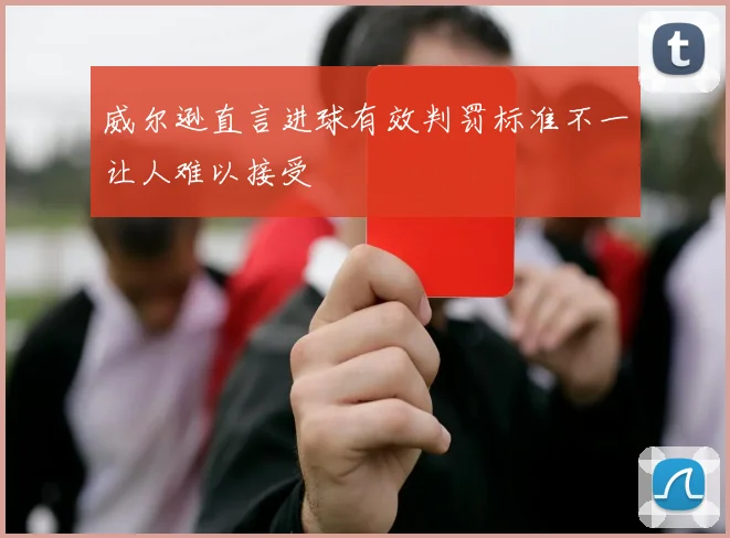 威尔逊直言进球有效判罚标准不一让人难以接受